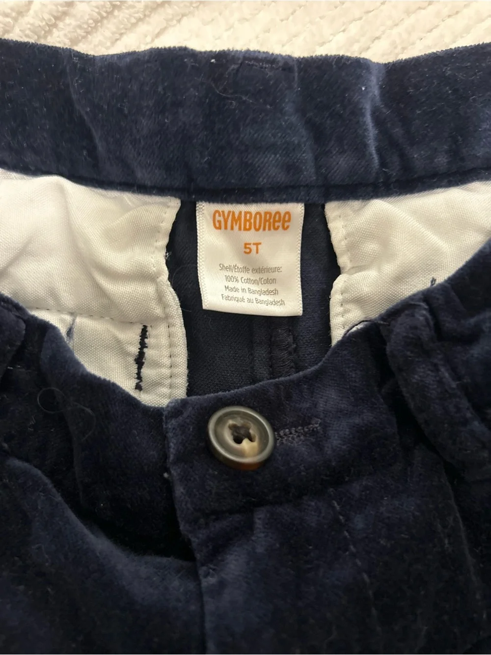 Navy blue corduroy pants and vest set Gymboree size 5T #corduroy #matching